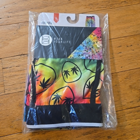 NWT PSD Focus Fit Men's Boxer Briefs "Aliens Tye Dyed Weed" Mens Size Large - Picture 3 of 4